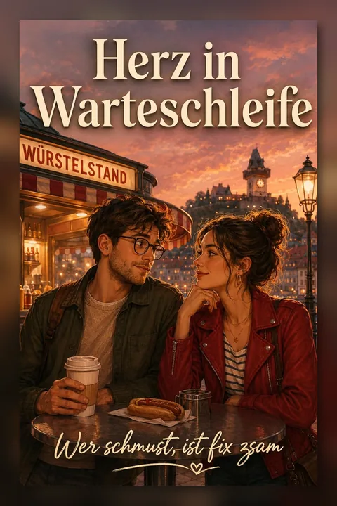Buchcover von „Herz in Warteschleife“: Rom-Com aus Österreich über Offline-Dates und zweite Chancen (Error in Love, Band 2)
