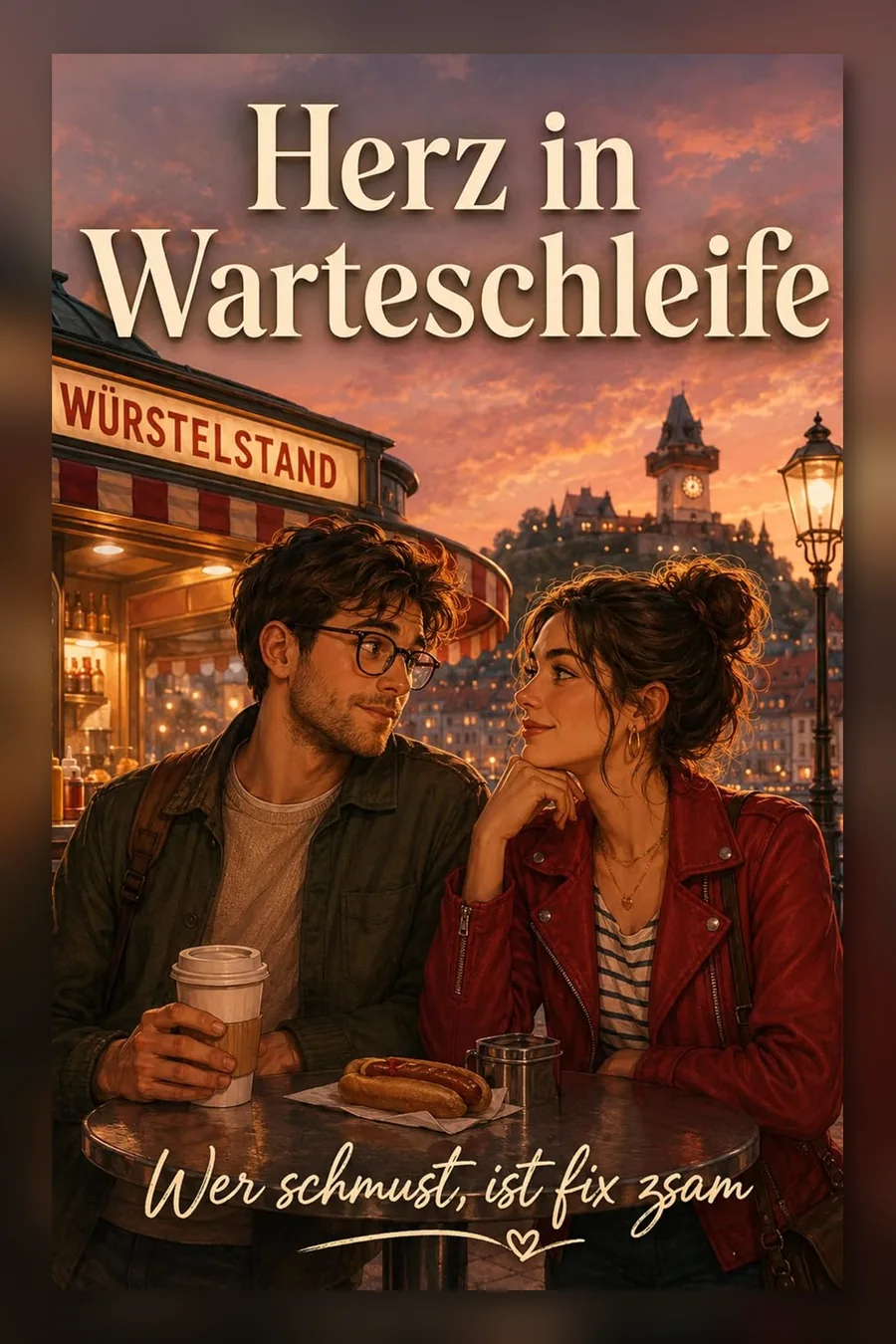 Buchcover von „Herz in Warteschleife“: Rom-Com aus Österreich über Offline-Dates und zweite Chancen (Error in Love, Band 2)
